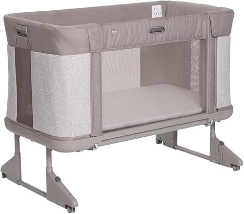 Chicco Next2Me Forever, Lit Bébé 3en1, Jusqu’à 4 Ans (22 Kg), Compatible avec Différents Lits, Berceau Bébé 3en1, Hauteur Réglable, Bonne Circulation de l'Air, 4 Roues, Matelas Inclus