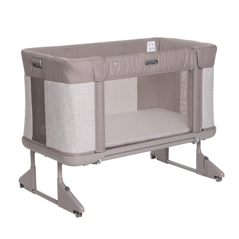 Chicco Next2Me Forever, Lit Bébé 3en1, Jusqu’à 4 Ans (22 Kg), Compatible avec Différents Lits, Berceau Bébé 3en1, Hauteur Réglable, Bonne Circulation de l'Air, 4 Roues, Matelas Inclus - 1