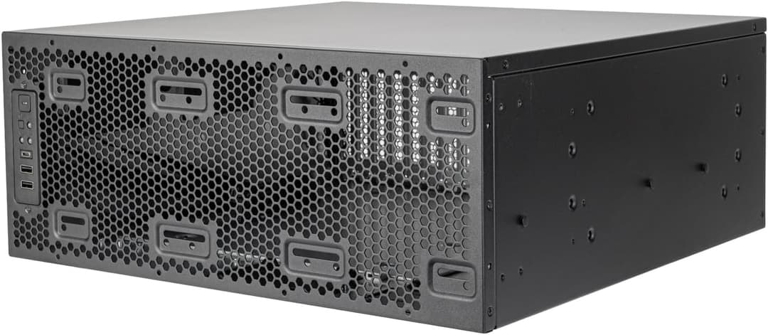 Silverstone Technology RM4A - 4U Rackmount Server Enclosure with Extended 360mm Radiator Compatibility, 4U, SST-RM4A