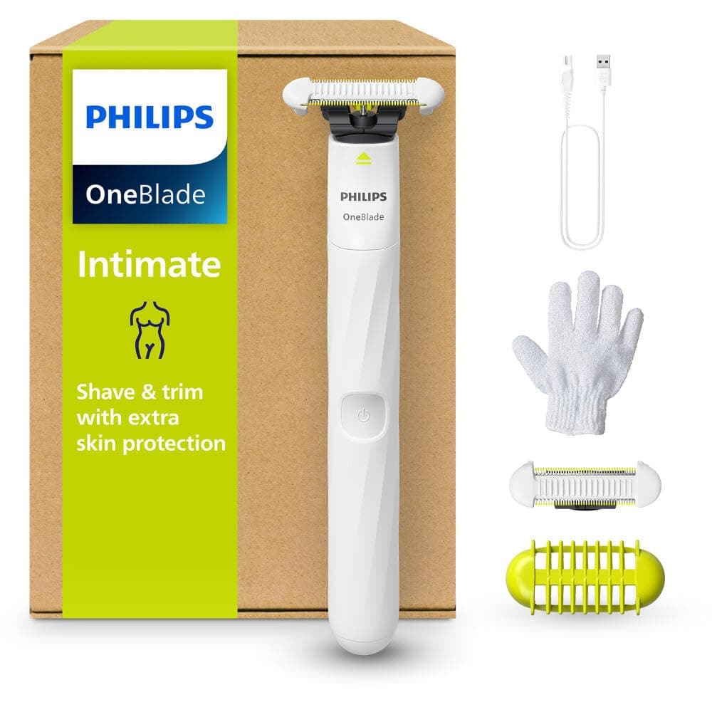 Philips OneBlade Intimate, Designed for Pubic Grooming, T…