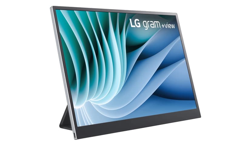 LG 16MR70 - Portable Monitor 16" +View, IPS Panel WQXGA 2560x1600 16:10, DCI-P3 99%, 2× USB-C, Includes Stand, Auto-Pivotable Image, 670g, Silver - 1