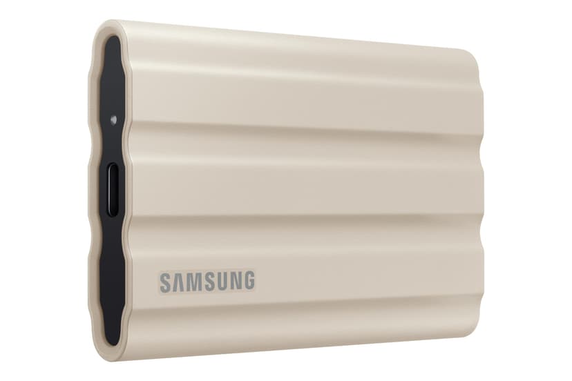 Samsung SSD Externe T7 Shield, 2 To, Beige, MU-PE2T0K/EU, vitesse de lecture/écriture jusqu'à 1050Mo/s, USB 3.2 Gen 2 - 3