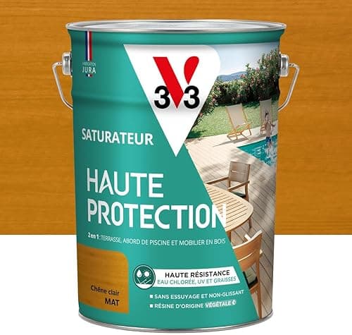 V33 Saturateur bois extérieur Chêne clair mat - Pour terr…