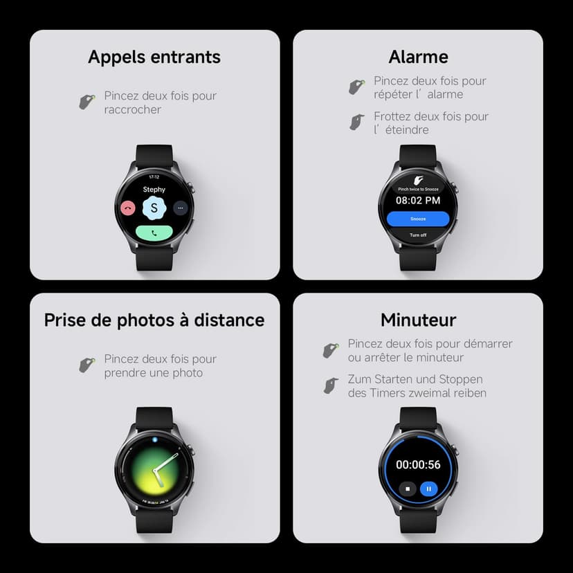 XIAOMI Watch 5 47 mm, Montre connectée Wear OS by Google, paiement sans Contact NFC, IA Gemini, écran 1,54", Jusqu’à 6 Jours d’autonomie, GPS Fitness, Android Uniquement, Bluetooth, Vert - 6