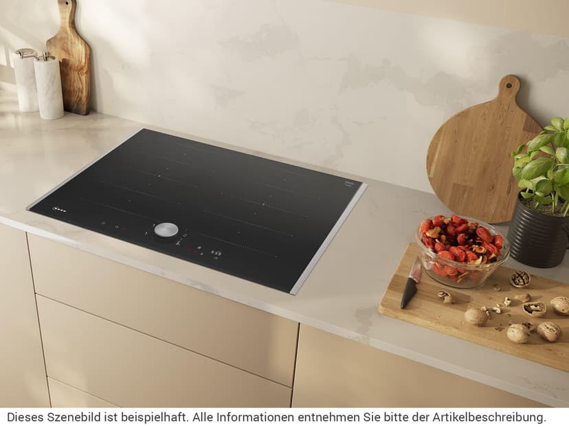 Neff, Home Connect T67TTX4L0 Self-contained Flex Induction Hob with Twist Pad Control, N90, Width 70 cm, Black with Frame - 4