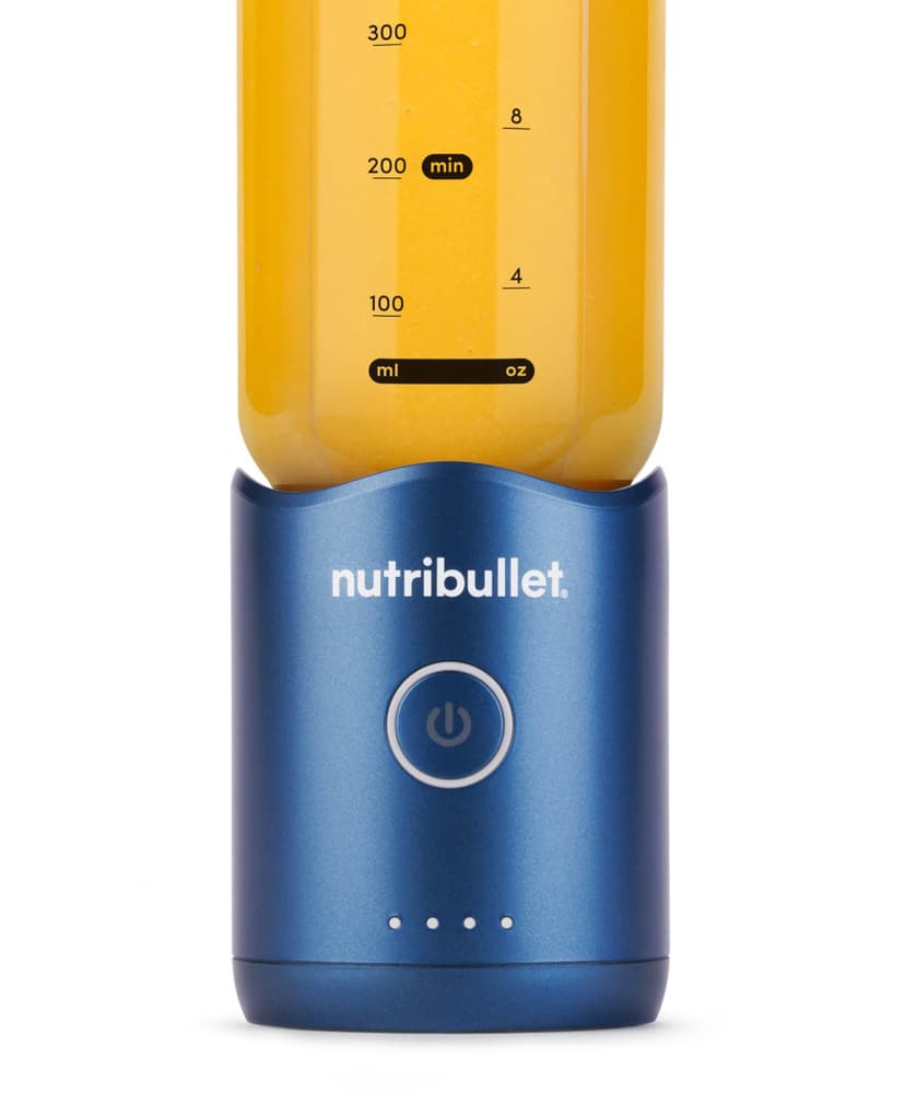 Nutribullet Flex 590ml, Portable Blender with Drinking Lid, Detachable Knives, USB-C Rechargeable, Ice Crushing and Frozen Fruit, Wire Glue, To-Go Blender with BPA Free Cup, NBP013BL, Blue - 4