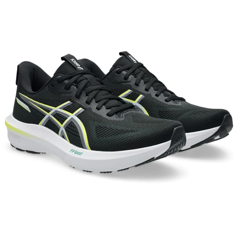 ASICS Men's GT-1000 14 Running Shoes, Black/Citron, 7 UK - 2
