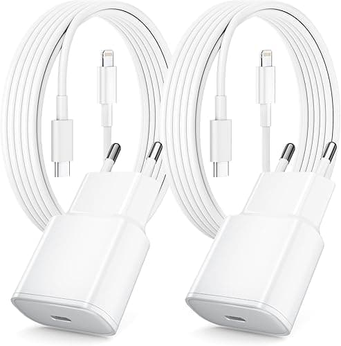 Fast Charger for iPhone, Pack of 2 PD 3.0 USB C Plug with…