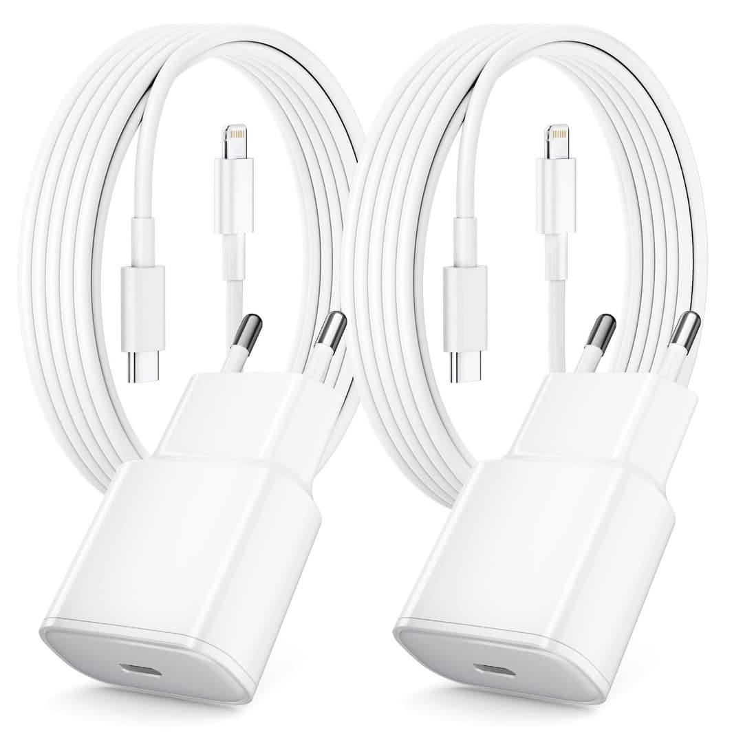 Fast Charger for iPhone, Pack of 2 PD 3.0 USB C Plug with…