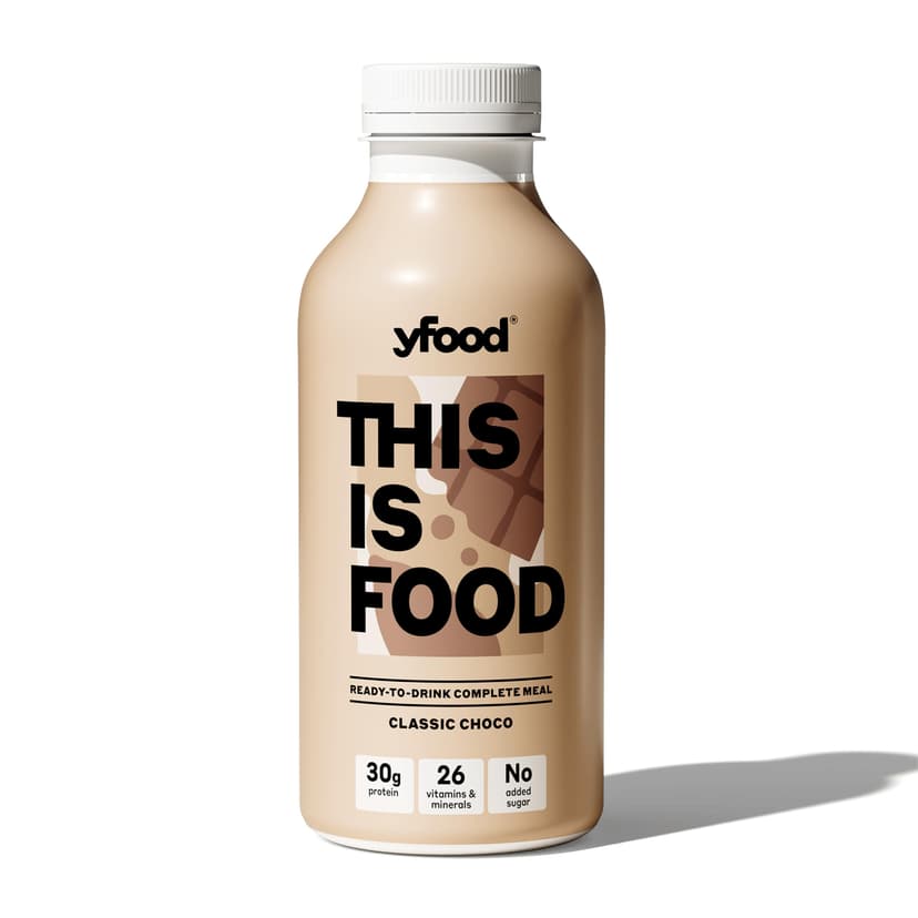 yfood Classic Choco, tasty meal replacement, THIS IS FOOD drink, 30 g of protein, 26 vitamins and mineral (12 x 500ml) - 5