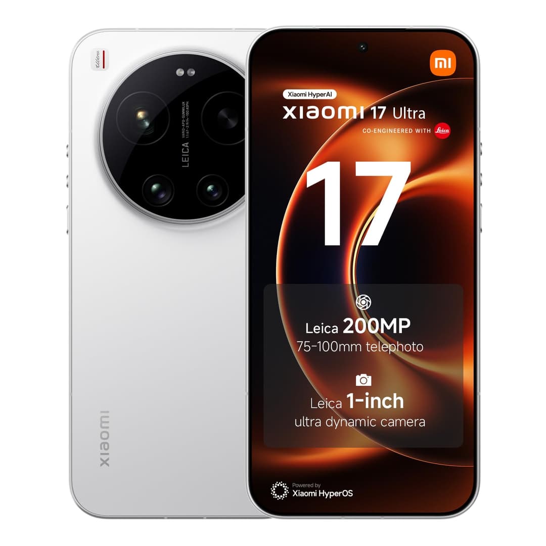XIAOMI 17 Ultra, Smartphone 16+512 GB, Téléobjectif Leica 200MP 75–100mm, Capteur LOFIC HDR, HyperAI, Optique Leica APO, Blanc, Garantie prolongée d'1 an, Chargeur Non fourni
