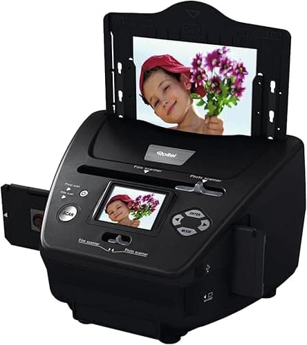 Rollei PDF-S 240 SE - Multi-scanner for photos, slides and negatives, scanning process in seconds, incl. image editing software - black