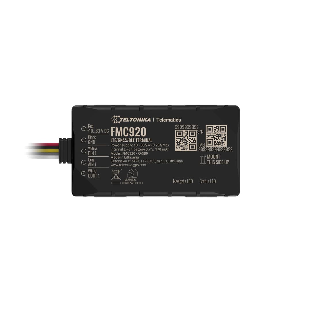 Teltonika FMC920 Cellular Bluetooth Satellite Reception Smartphone Battery Pack