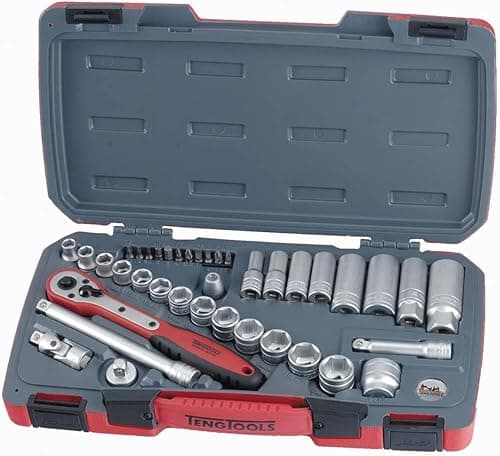 Teng T3839 3/8-inch Socket Set Metric Drive (39 Pieces)