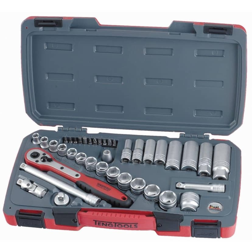 Teng T3839 3/8-inch Socket Set Metric Drive (39 Pieces) - 1