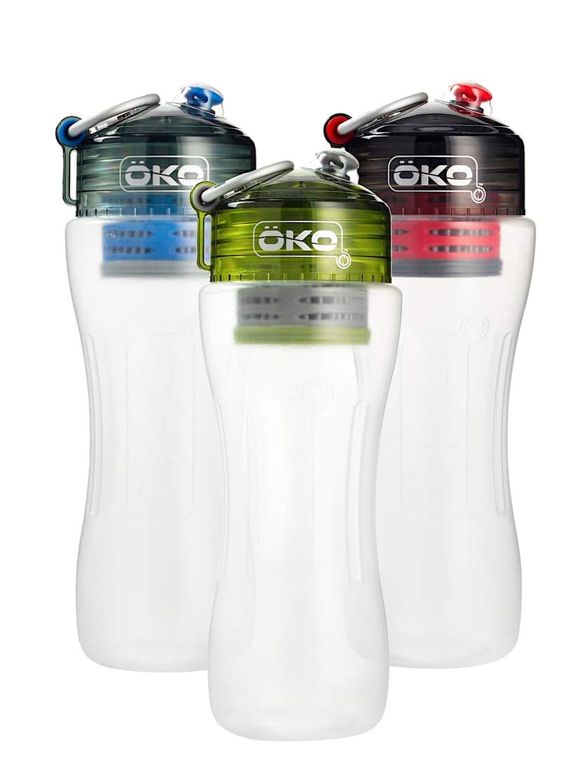 OKO H2O Bouteille de filtration de 650 ml pour voyage, camping, randonnée, cyclisme et utilisation quotidienne - 2