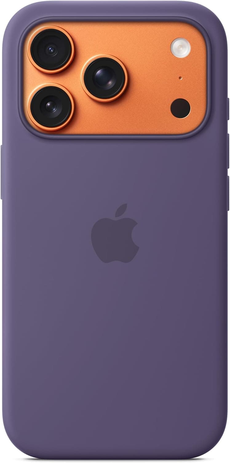 Apple iPhone 17 Pro Silicone Case with MagSafe and Camera Control: Lightweight Phone Case, Wireless Charging Compatible, Smooth Matte Finish; Purple Fog 
