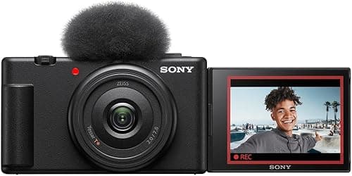 Sony Vlog camera ZV-1F | Digital Camera (Vari-angle Screen, 4K Video, slow motion, Vlog features) - Black