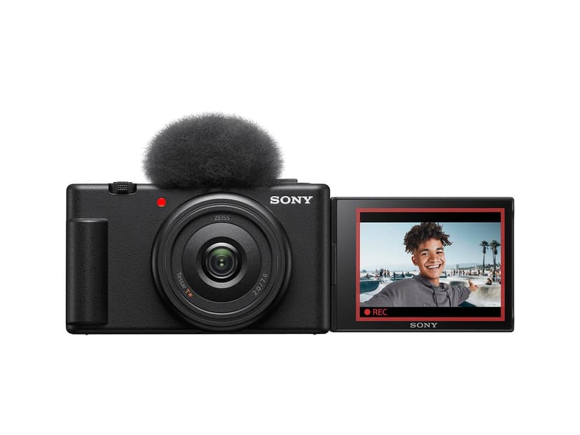 Sony Vlog camera ZV-1F | Digital Camera (Vari-angle Screen, 4K Video, slow motion, Vlog features) - Black - 1