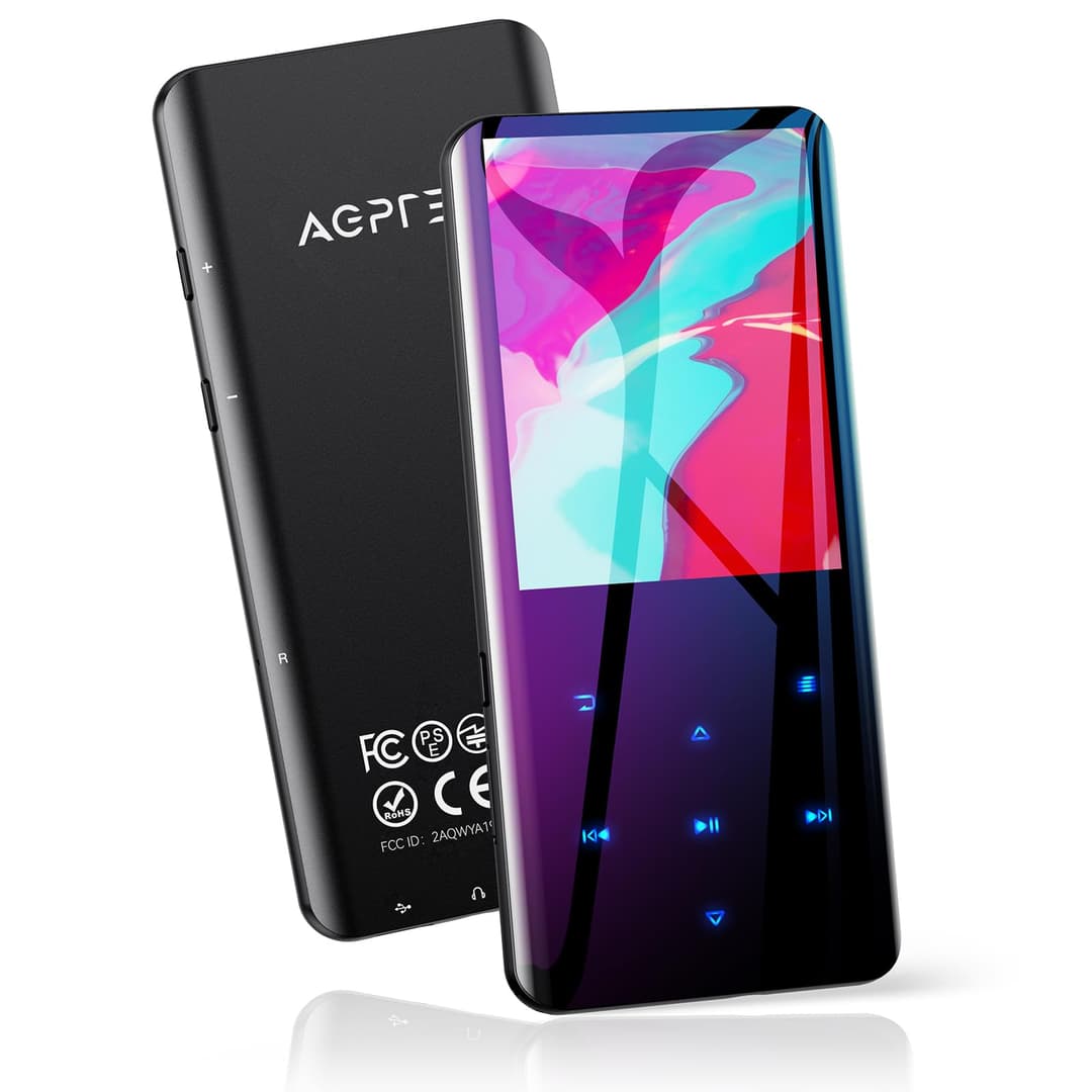 AGPTEK 64Go Haut-Parleur MP3 Bluetooth 5.3, 2.4 Pouces Gr…