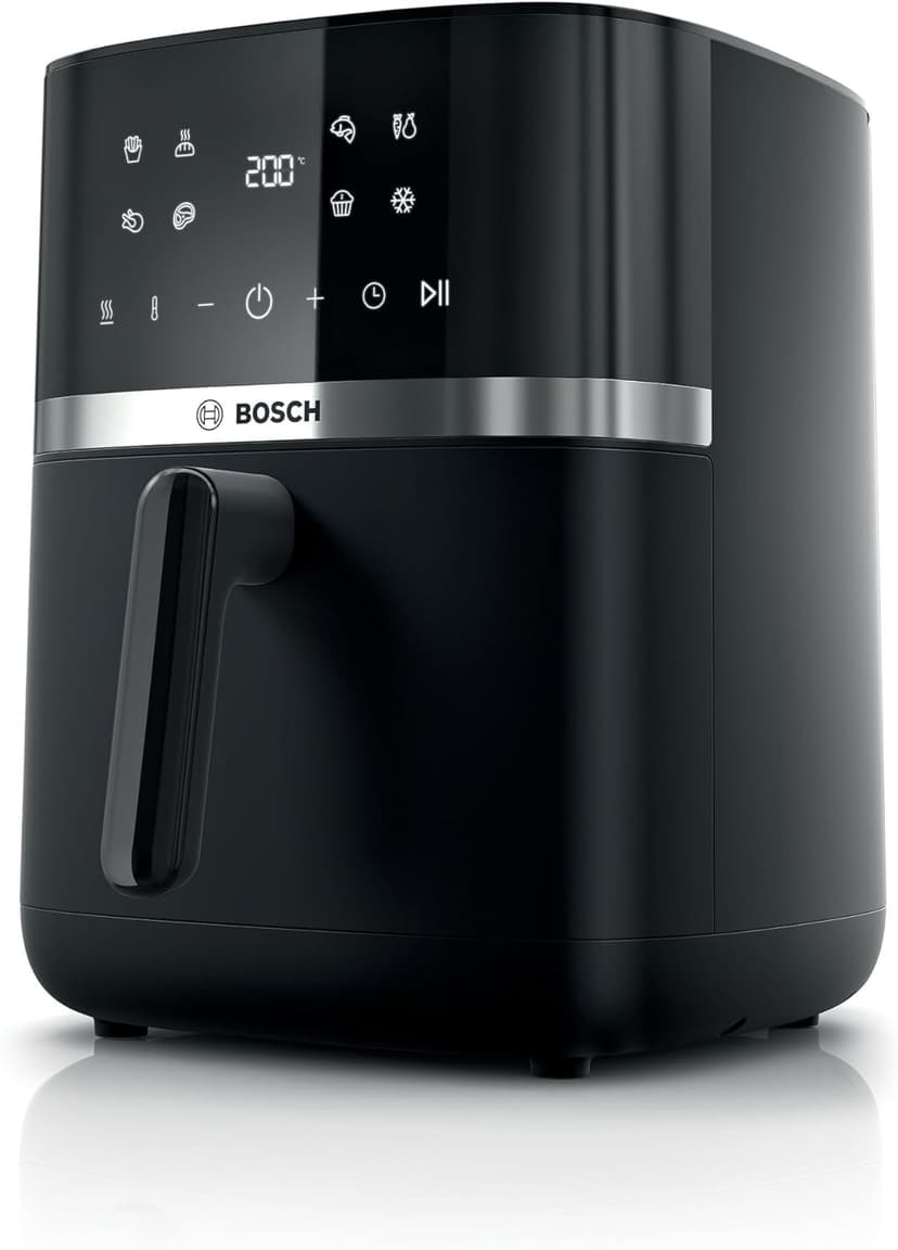 Bosch Air Fryer Series 4, MAF462B0, Oil Free Deep Fryer, 6.1 L, 7 Programs, Dual Heat, Defrost & Keep Warm Functions, Touch Screen, Cooks Up To 65% Faster, Black - 1