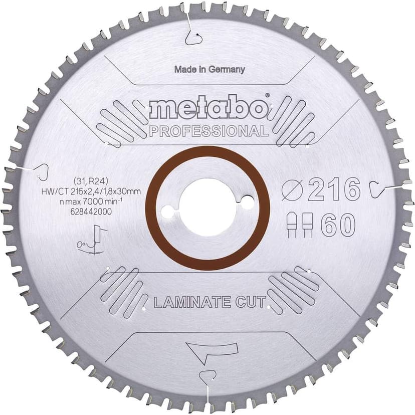 Metabo 628442000 LaminateCutProf 216x30 60FZ/TZ 0° - 1