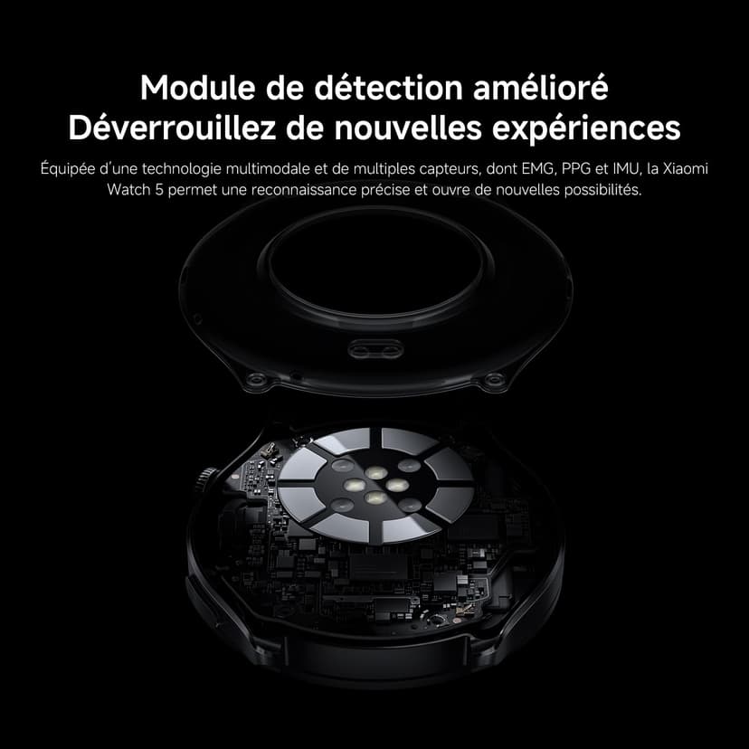XIAOMI Watch 5 47 mm, Montre connectée Wear OS by Google, paiement sans Contact NFC, IA Gemini, écran 1,54", Jusqu’à 6 Jours d’autonomie, GPS Fitness, Android Uniquement, Bluetooth, Vert - 4