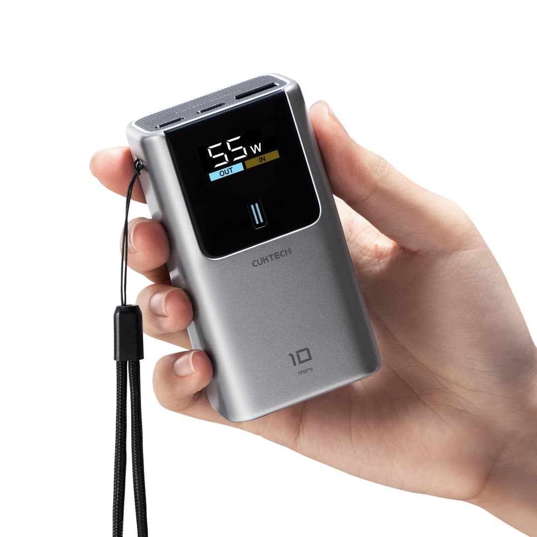 CUKTECH 10 Mini 55W Batterie Externe 10000mAh, 3 Ports US…