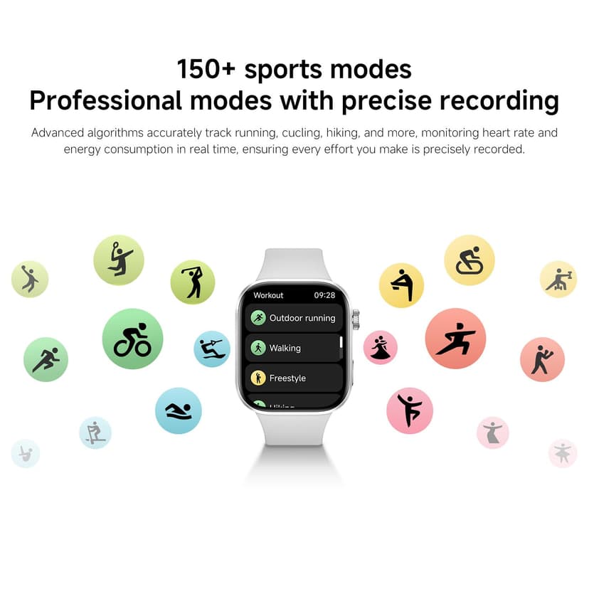XIAOMI Redmi Watch 6 NFC, Smart Watch for Men Women, 2.07'' AMOLED, Activity Tracker with Heart rate/Sleep/Stress Tracking, 150+ Sports modes, 24 days battery life, 5ATM, GPS, Android&iOS, Black - 5