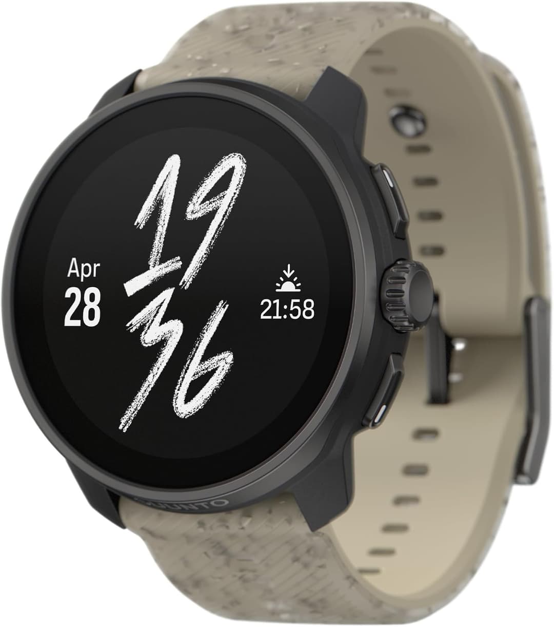 SUUNTO Race S GPS Sports Watch, High-Res AMOLED Touchscreen w/ 13D Standby, Dualband GNSS, Global Offline Map, Advanced Training & Recovery Insights, 95+ Multisports, Compact & Light, Gravel Gray