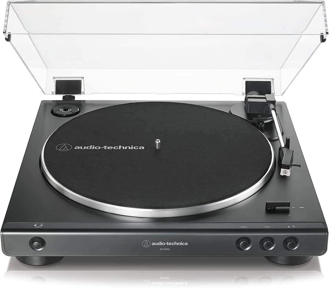 Audio-Technica LP60XBK Fully Automatic Belt-drive Stereo …