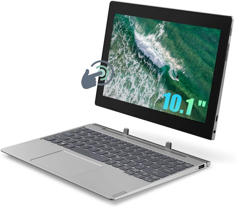 Lenovo IdeaPad D330-10IGM 2-in-1 Laptop with Touch Screen and Keyboard, Intel Celeron N4000, 64GB SSD, 4GB RAM, PC 10.1" Tablet, Windows 11 Pro (Renovated) - 2