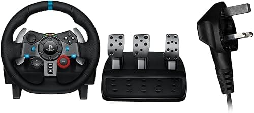 Logitech G G29 Driving Force Racing Wheel and Floor Pedals, Enchufe británico - Negro