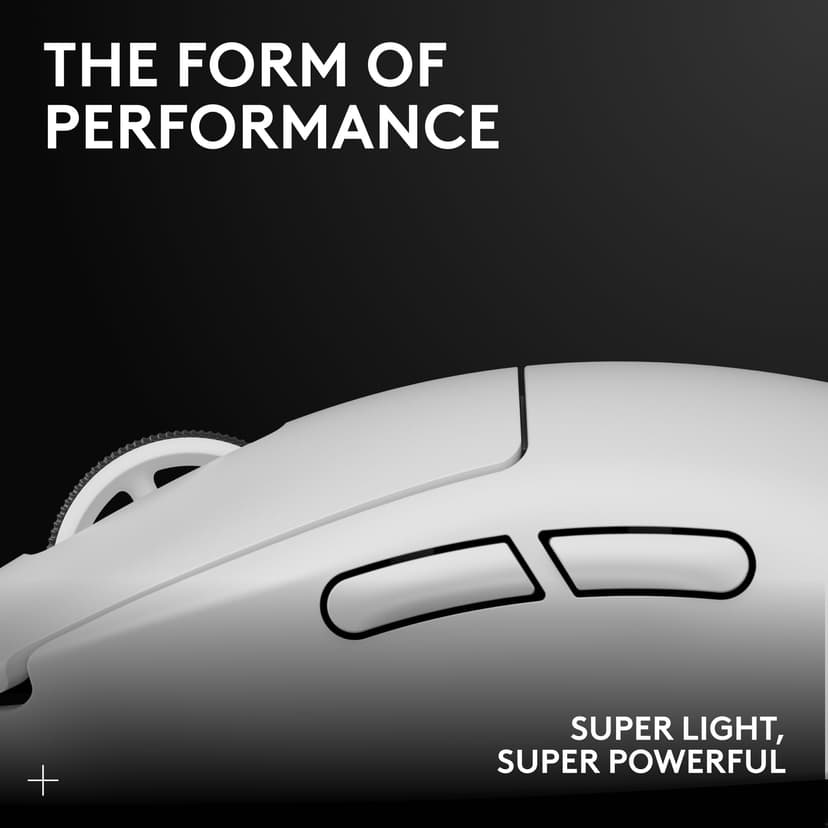 Logitech G PRO X SUPERLIGHT 2 wireless gaming mouse, East Europe Packaging, 60 g pro-grade mouse with 5 programmable buttons, 44k DPI sensor, 8 kHz report rate, USB-C charging for PC/Mac - White - 2