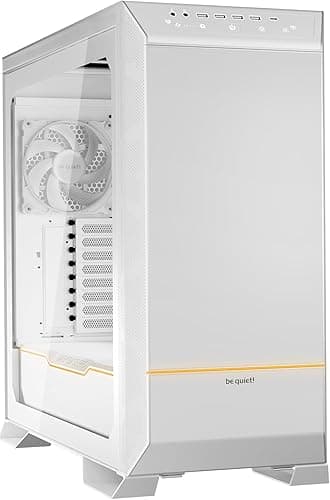 be quiet! Dark Base Pro 901 White PC case, maximum airflow, 3x Silent Wings 4 PWM fans, virtually inaudible operation, flexible motherboard tray for an inverted layout, ARGB lighting, BGW51