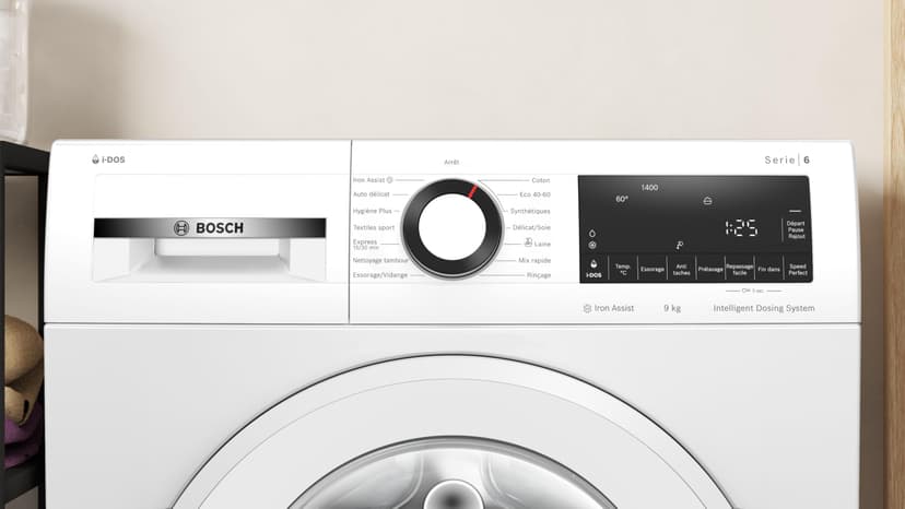 Bosch WGB244A2FR Series 6 Freestanding Washing Machine, 9 kg, 1400 RPM, White - 2