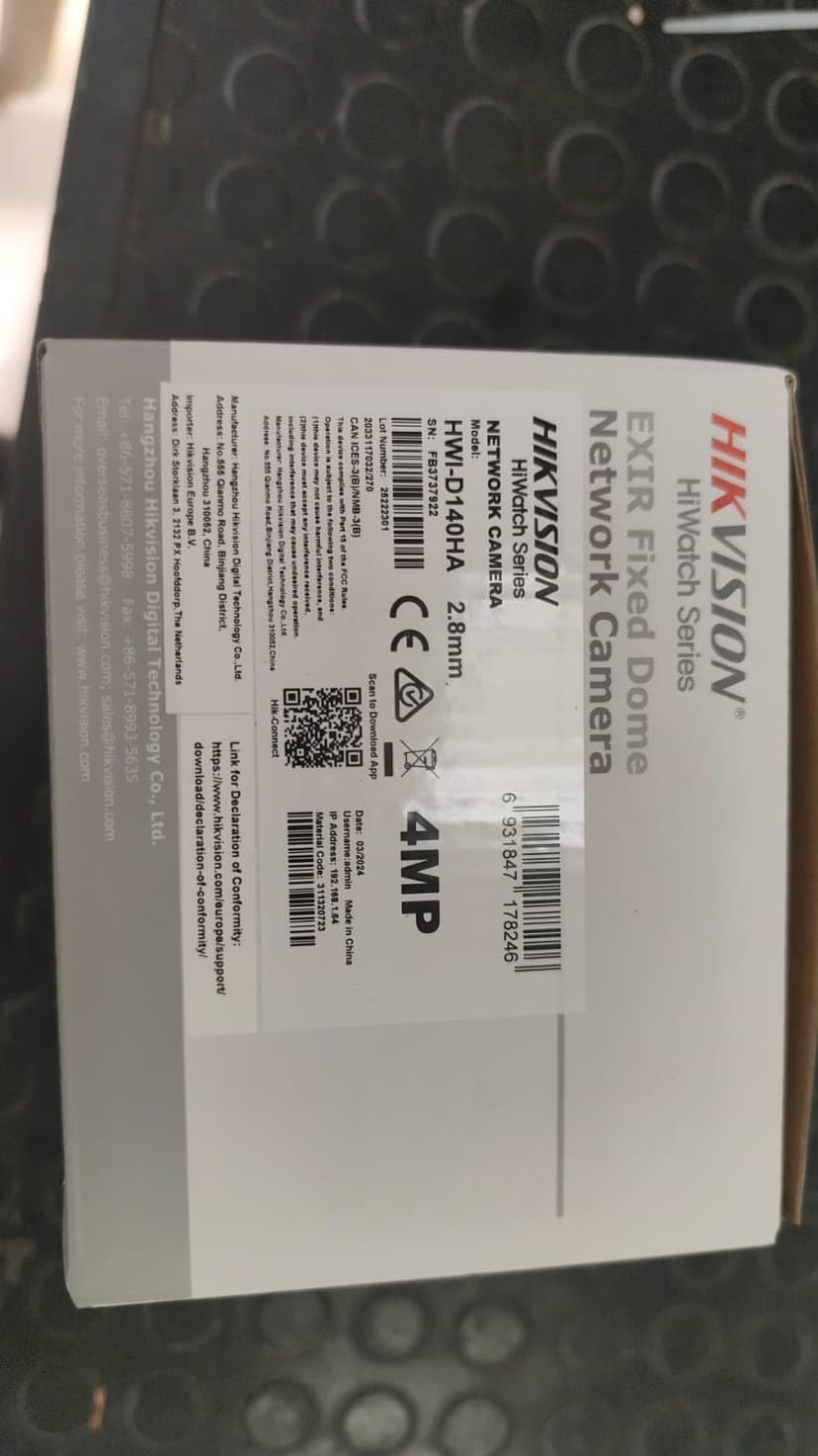 HIKVISION HWI-D140HA – IP Dome 4MP Vandal Outdoor – White - 2