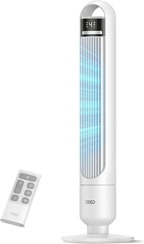 DREO Ventilateur Colonne Silencieux 23 dB pour Chambre, C…