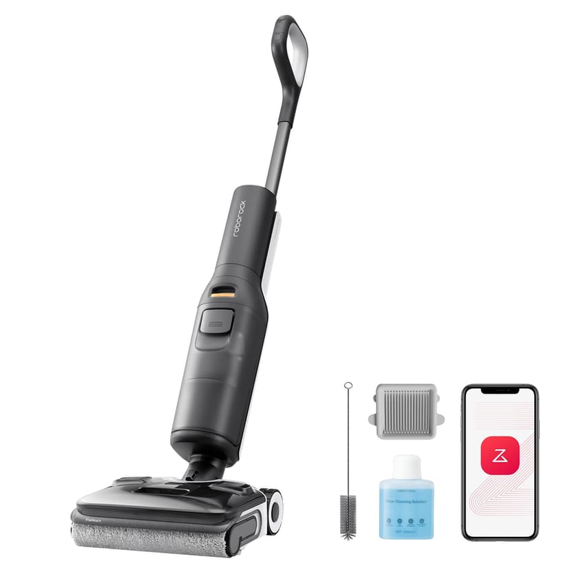 roborock F25 XT Wet Dry Vacuum Cleaner, Cordless Vacuum Mop All in One for Hard Floor, 20000Pa Hardwood Floor Cleaner with Zero Tangle, 194°F Hot Air Flash Drying Electric Mop, 180° Lie Flat, WiFi - 1