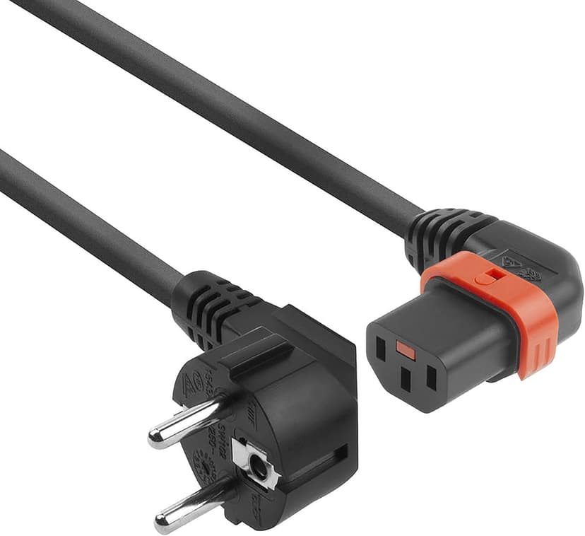 ACT Câble d'alimentation C13 IEC Lock+ - 1 m - Prise C13 … - 1