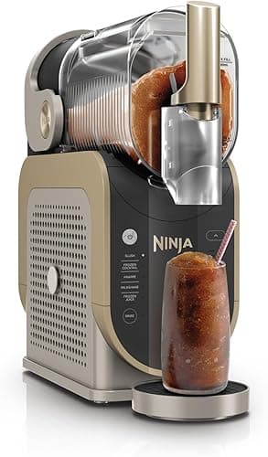 Ninja SLUSHi Frozen Drinks Maker, Make Slush, Frozen Cocktails, Frappé, Milkshakes & Frozen Juice, No Ice or Preparation Needed, WhisperChill Technology, Large Capacity, Stone Gold FS301EUSTGD