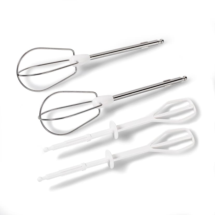 Moulinex Easymax, Batteur électrique, 200 W, 2 vitesses, 2 jeux de fouets inclus, Ergonomique, Compact, Blanc ABM11A30 - 4