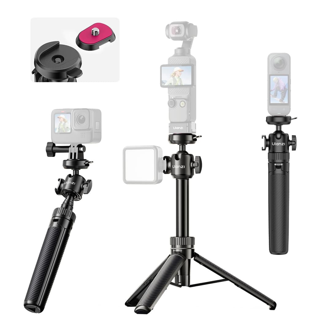 ULANZI MT90 Action Camera Tripod Stand Vlog Handle Grip w…