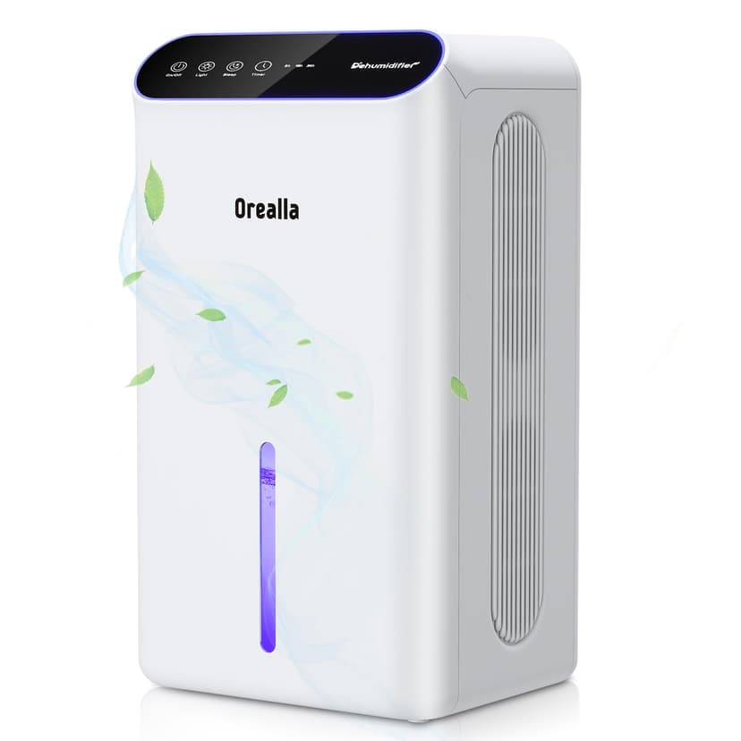 Deshumidificateur d Air 2.5L - Déshumidificateur d'air Electrique pour Maison avec Mode Nuit Silencieux 30 dB Minuterie, Deshumidificateur Anti Moisissure pour Salle de Bain Chambre Cave - 1