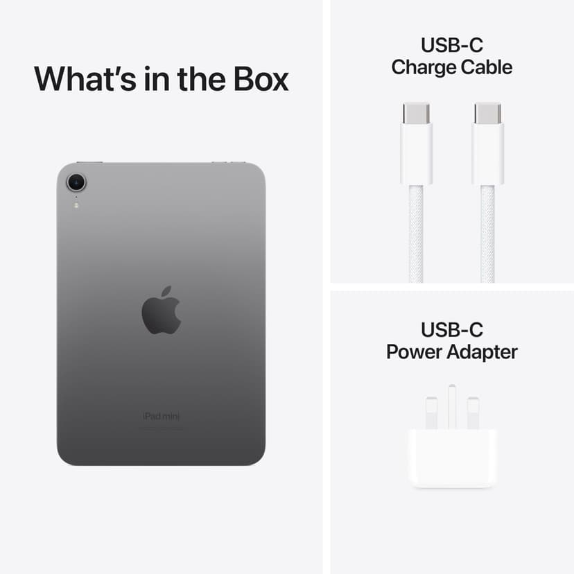 Apple iPad mini (A17 Pro): Apple Intelligence, 8.3-inch Liquid Retina Display, 128GB, Wi-Fi 6E, 12MP Front/12MP Back Camera, Touch ID, All-Day Battery Life — Space Grey - 6