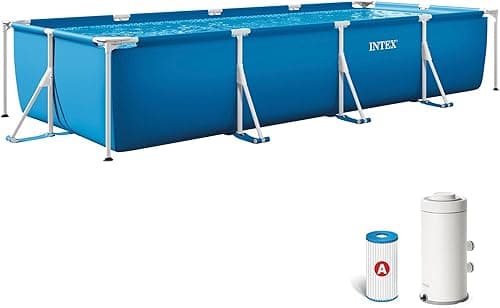 Intex 4.5 m x 2.2 m x 0.84 m Rectangular Frame Pool Set
