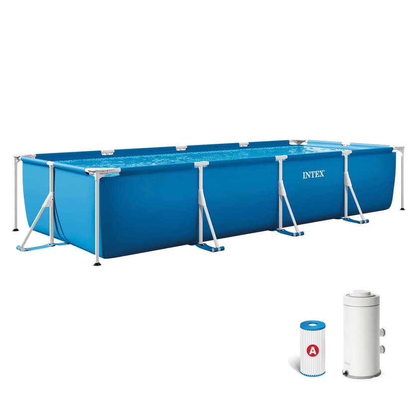 Intex 4.5 m x 2.2 m x 0.84 m Rectangular Frame Pool Set - 1