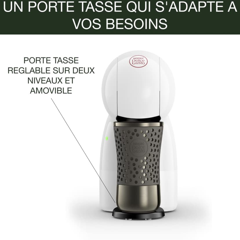 KRUPS Nescafé Dolce Gusto Capsule Coffee Machine, 15 Bars, Multi-Drinks, Compact Coffee Maker, Automatic Shut-off, Economy Mode, Piccolo XS KP1A3110 - 4