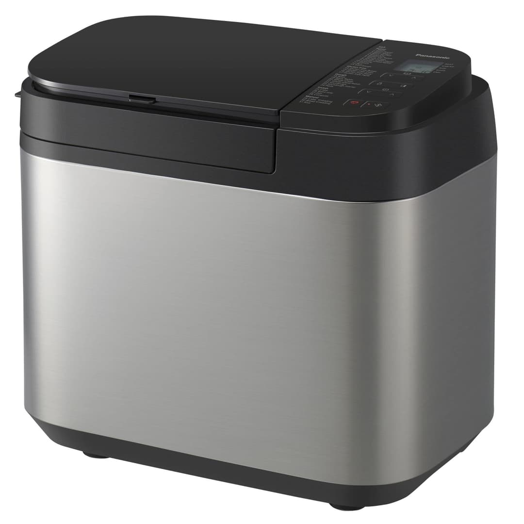 Panasonic SD-YR2550SXE Machine à Pain Auto, Distributeurs de Raisins Secs, de Noix et de Levure, 31 Programmes Auto, Double Capteur de Température, Minuterie Numérique de 13 h, Écran LCD, Argenté