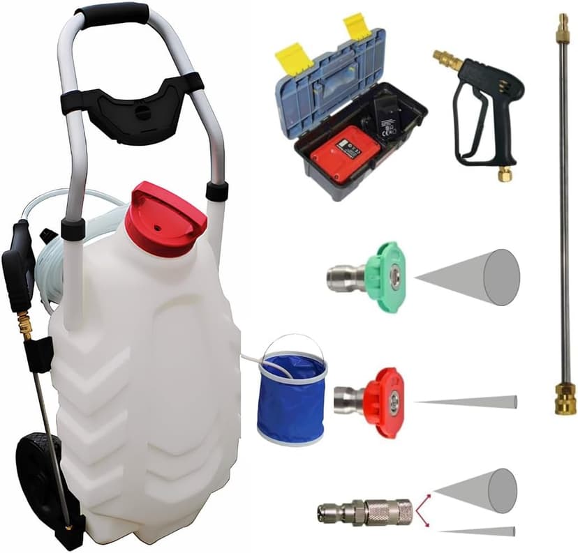 PHOENIX - Pro Sprayer 3 Rinsing Option - Electric and Freestanding Sprayer - 30 Litres - Equipped with 2 Batteries - 1
